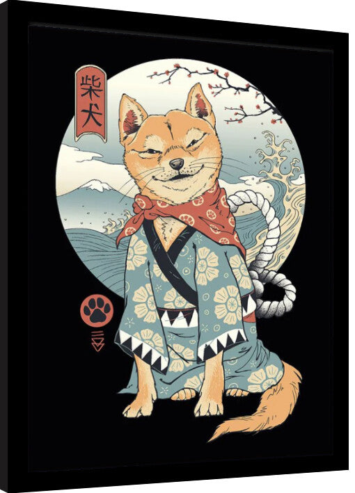 Vincent Trinidad - Shiba Inu Gerahmte Poster, Bilder, 34.3 × 44.5 cm