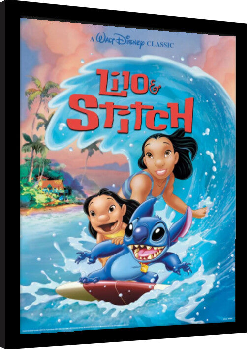 Lilo & Stitch Gerahmte Poster, Bilder, 34.3 × 44.5 cm