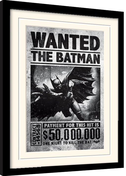 Batman: Arkham Origins - Wanted Gerahmte Poster, Bilder, 34.3 × 44.5 cm
