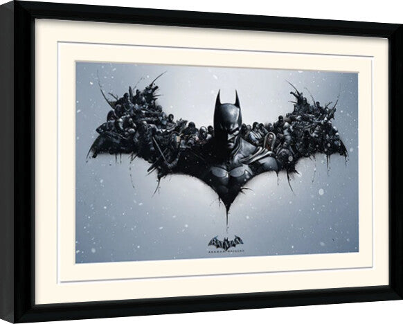 Batman: Akham Origins - Logo Gerahmte Poster, Bilder, 44.5 × 34.3 cm