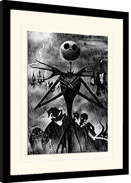 Nightmare Before Christmas Gerahmte Poster, Bilder, 34.3 × 44.5 cm