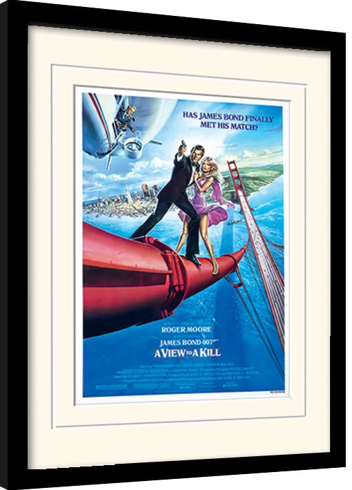 James Bond - A View To A Kill Gerahmte Poster, Bilder, 34.3 × 44.5 cm