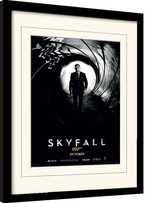 James Bond - Skyfall Teaser Gerahmte Poster, Bilder, 34.3 × 44.5 cm