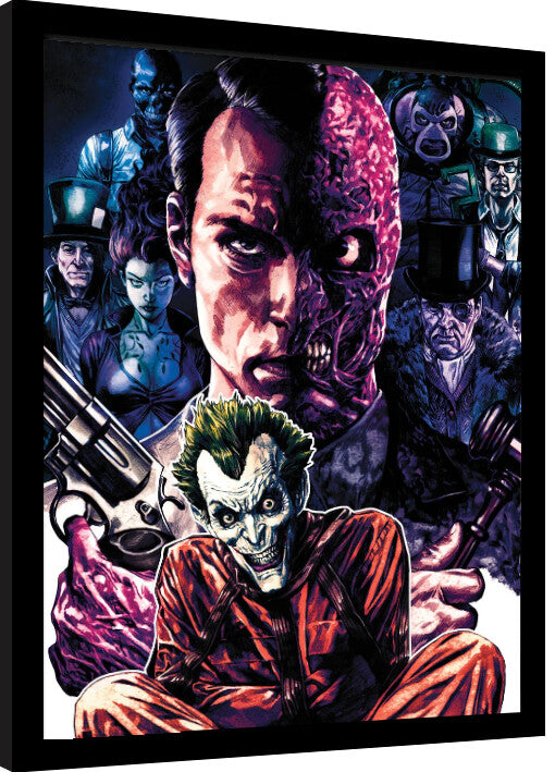 Batman - Villains Gerahmte Poster, Bilder, 34.3 × 44.5 cm