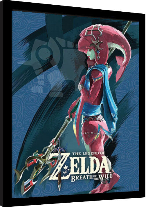 The Legend of Zelda: Breath of the Wild - Mipha Gerahmte Poster, Bilder, 34.3 × 44.5 cm