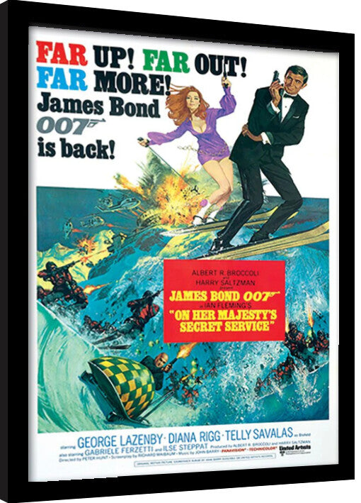 James Bond - Her Majestys Service Gerahmte Poster, Bilder, 34.3 × 44.5 cm