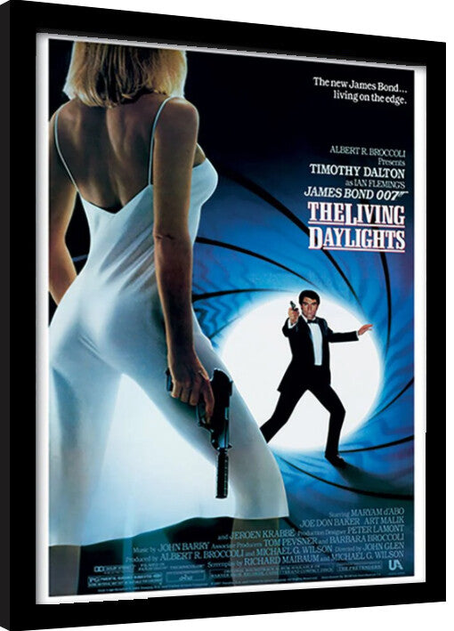 James Bond - The Living Daylights Gerahmte Poster, Bilder, 34.3 × 44.5 cm