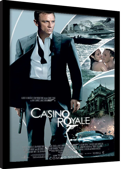 James Bond - Casino Royale Gerahmte Poster, Bilder, 34.3 × 44.5 cm