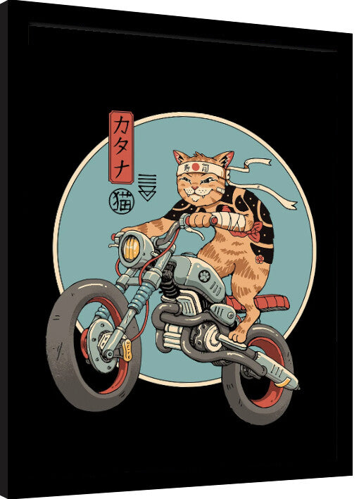 Vincent Trinidad - Catana Motorcycle Gerahmte Poster, Bilder, 34.3 × 44.5 cm