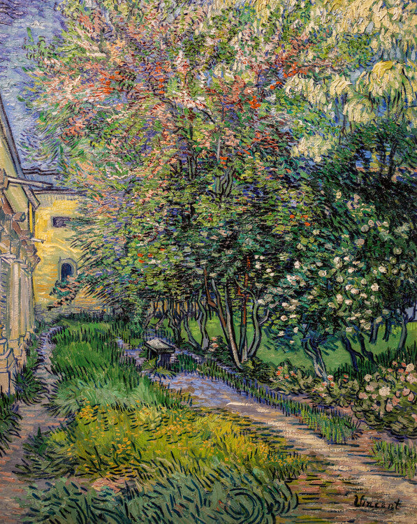 The garden at the asylum at Saint-Rémy (1889), Vincent van Gogh Poster, Plakat, 30 × 40 cm