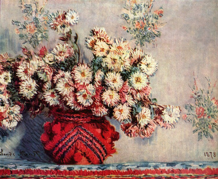 Chrysanthemums, 1878, Claude Monet Poster, Plakat, 40 × 32.8 cm