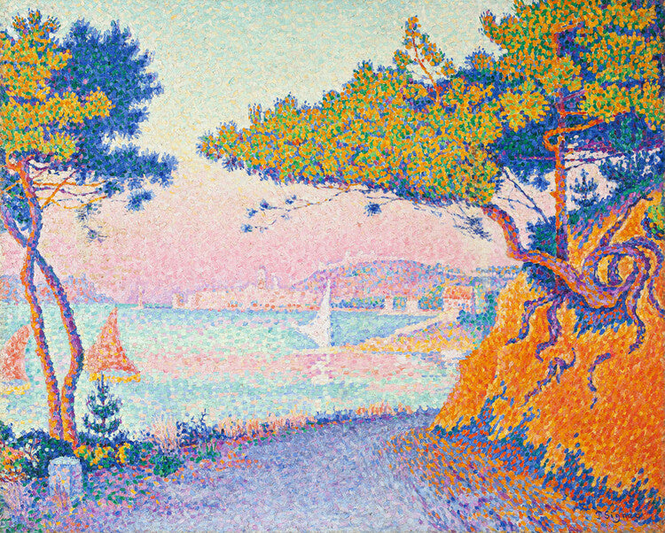 Leinwand Poster, Bilder Golfe Juan 1896, Paul Signac, 80 × 65 cm
