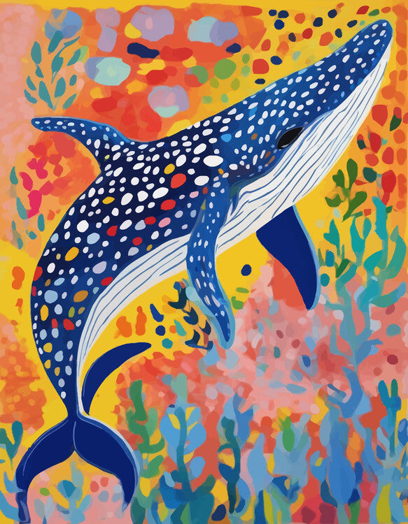 Leinwand Poster, Bilder Spotted Whale, Uma Gokhale, 70 × 90 cm