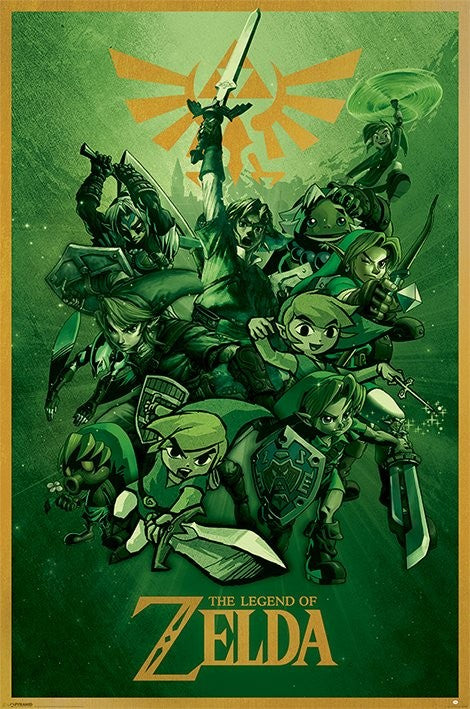 The Legend Of Zelda - Link Poster, Plakat, 61 × 91.5 cm