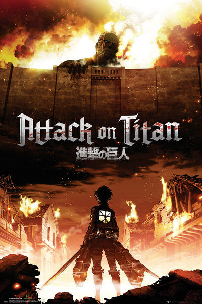 Attack on Titan (Shingeki no kyojin) - Key Art Poster, Plakat, 61 × 91.5 cm