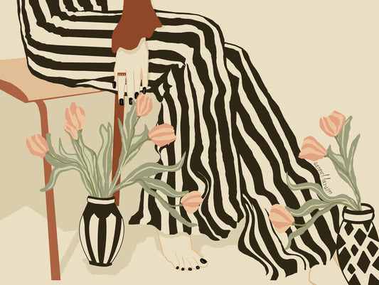 Leinwand Poster, Bilder Tulips By My Feet, 80 × 60 cm