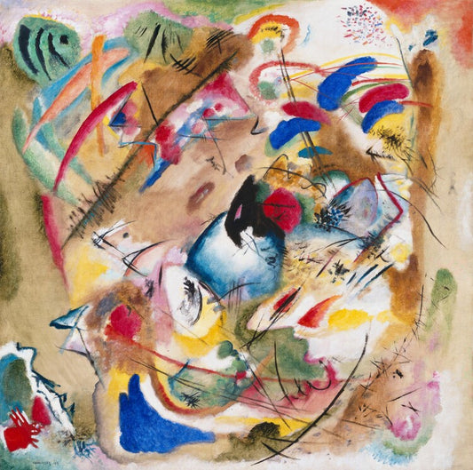 Leinwand Poster, Bilder Dreamy improvisation, Wassily Kandinsky, 70 × 70 cm