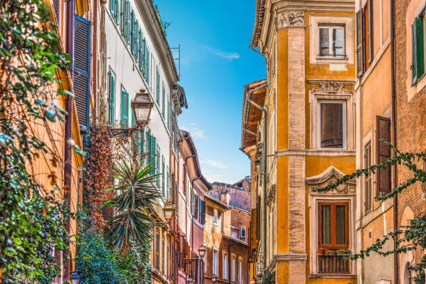 Leinwand Poster, Bilder Narrow street in Rome, Gabriele Maltinti, 90 × 60 cm