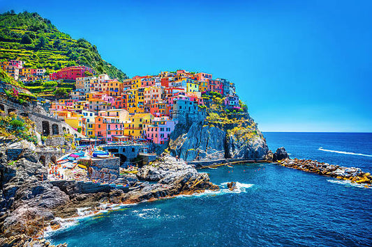Leinwand Poster, Bilder Beautiful colorful cityscape, Anna_Om, 90 × 60 cm