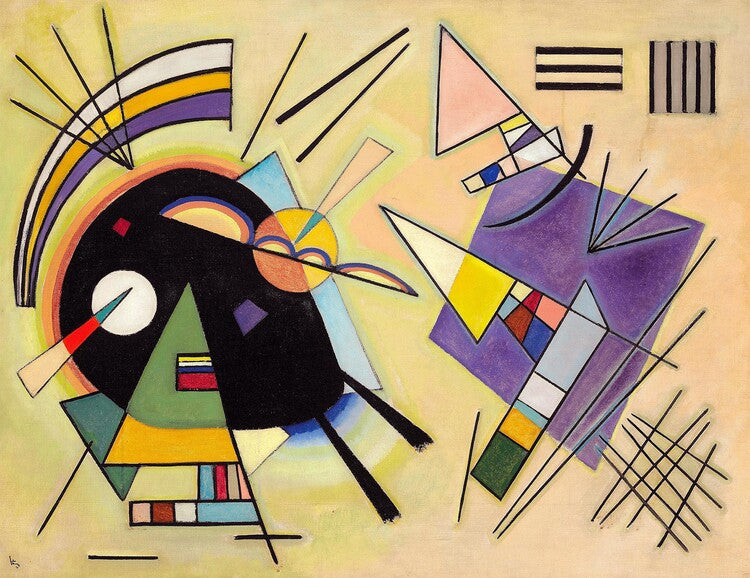 Black and Violet (1923), Wassily Kandinsky Poster, Plakat, 40 × 30 cm