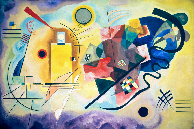 Gelb, Rot, Blau, Wassily Kandinsky Poster, Plakat, 40 × 26.7 cm
