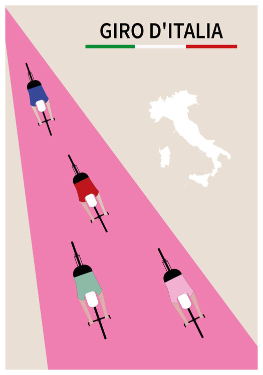 Leinwand Poster, Bilder Giro d Italia, Poster Paperago, 70 × 100 cm