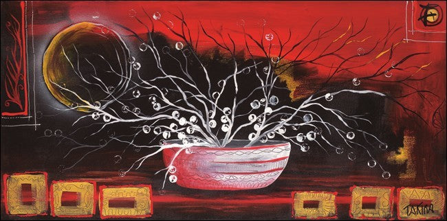 Kunstdruck Rosso oriente, Takira, 100 × 50 cm