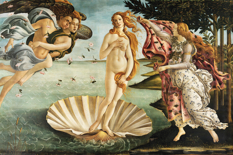 Die Geburt der Venus, Sandro Botticelli Poster, Plakat, 91.5 × 61 cm