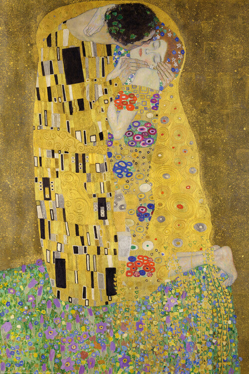 The Kiss (1908), Gustav Klimt Poster, Plakat, 61 × 91.5 cm