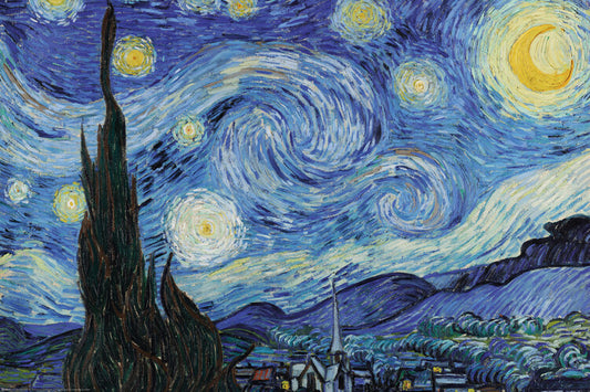 Sternennacht, Vincent van Gogh Poster, Plakat, 91.5 × 61 cm