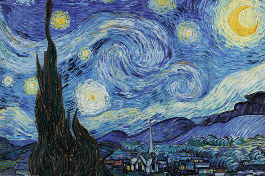 Vincent van Gogh - Starry Night Poster, Plakat, 120 × 80 cm