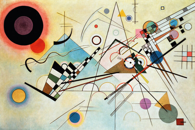 Wassily Kandinsky - Composition VIII., Wassilly Kandinsky Poster, Plakat, 120 × 80 cm