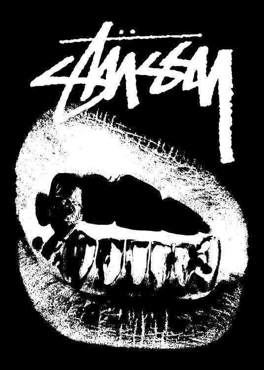 Leinwand Poster, Bilder hypebeast lips black white, 65 × 90 cm