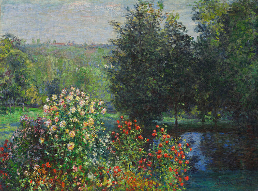 The Rose Bushes in the Garden at Montgeron (1876), Claude Monet Poster, Plakat, 40 × 30 cm