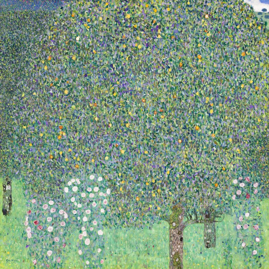 Roses under the Trees (1905), Gustav Klimt Poster, Plakat, 40 × 40 cm