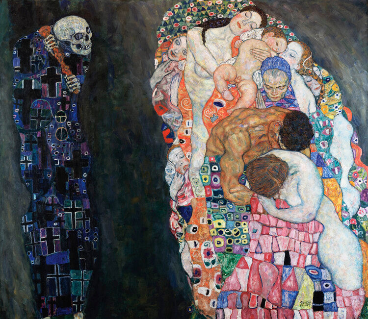 Life And Death (1910–1915), Gustav Klimt Poster, Plakat, 40 × 34.7 cm