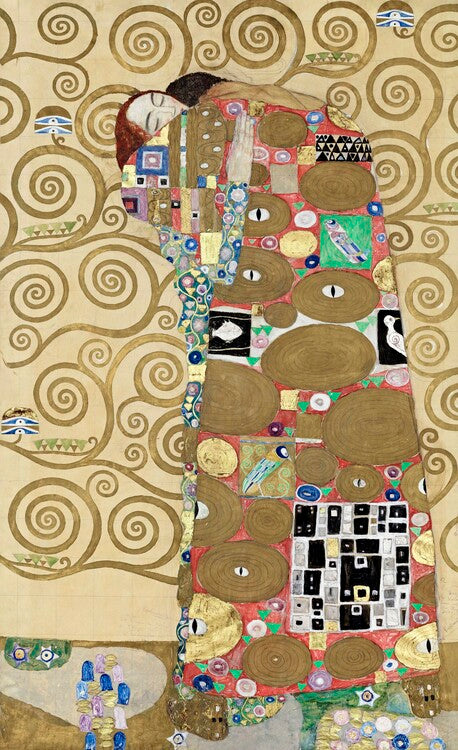 Fulfilment (Stoclet Frieze) c.1905-09, Gustav Klimt Poster, Plakat, 24.4 × 40 cm
