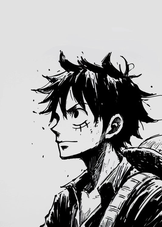 Leinwand Poster, Bilder Luffy, 65 × 90 cm