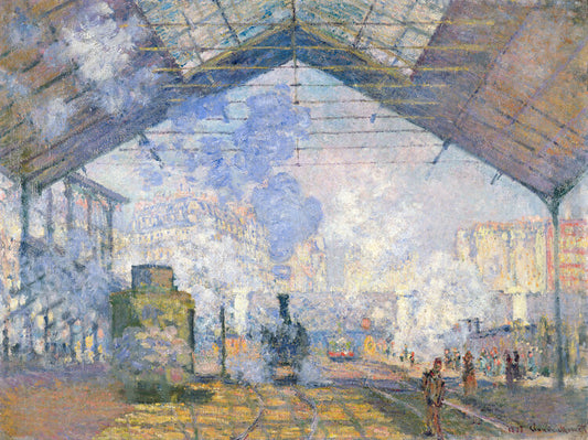 The Gare St. Lazare (1877), Claude Monet Poster, Plakat, 40 × 30 cm