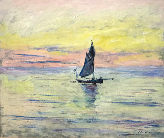 The Sailing Boat, Evening Effect (1885), Claude Monet Poster, Plakat, 40 × 33.6 cm
