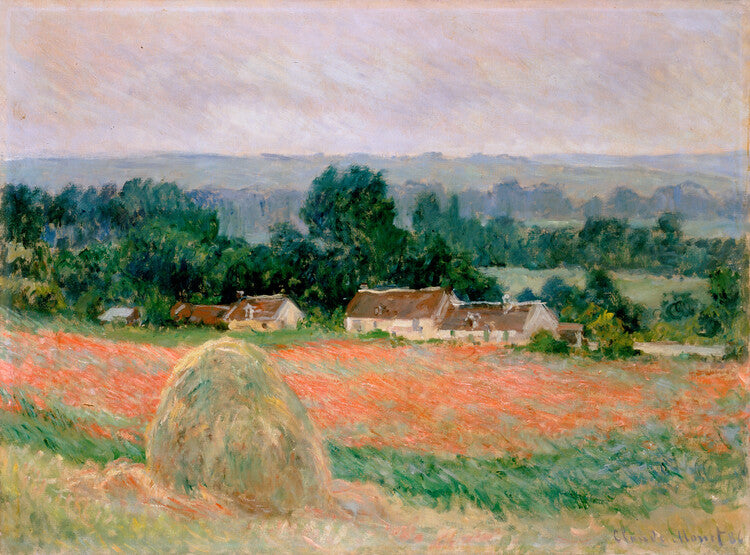 Haystack at Giverny, 1886, Claude Monet Poster, Plakat, 40 × 30 cm