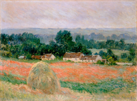 Haystack at Giverny, 1886, Claude Monet Poster, Plakat, 40 × 30 cm