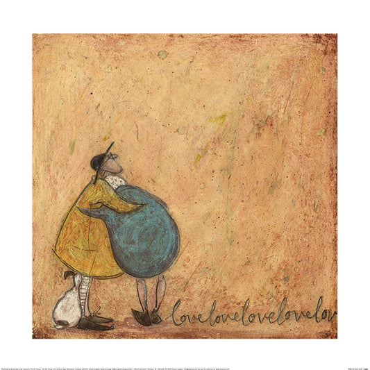 Kunstdruck Sam Toft - Love love love, 40 × 40 cm