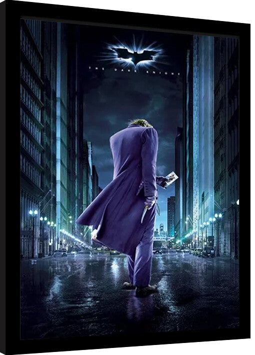 Batman The Dark Knight - Joker City Gerahmte Poster, Bilder, 34.3 × 44.5 cm