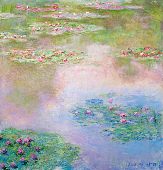 Nymphéas (1907), Claude Monet Poster, Plakat, 40 × 40 cm