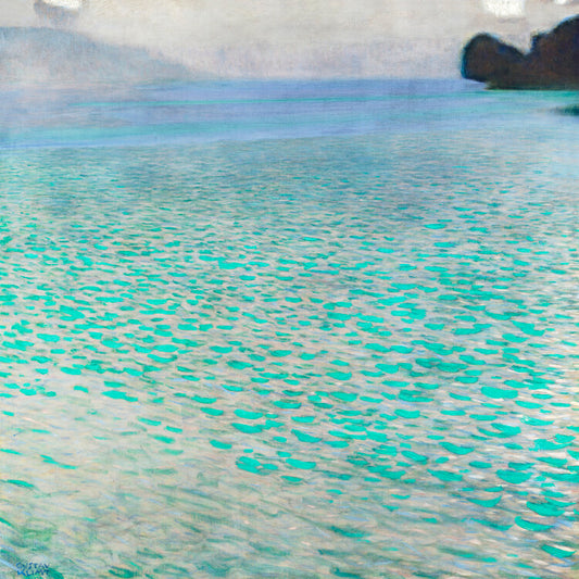 Leinwand Poster, Bilder Attersee (1900), Gustav Klimt, 70 × 70 cm