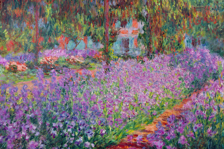 The Artist's Garden at Giverny, 1900, Claude Monet Poster, Plakat, 40 × 26.7 cm