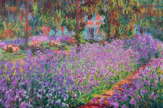 The Artist's Garden at Giverny, 1900, Claude Monet Poster, Plakat, 40 × 26.7 cm