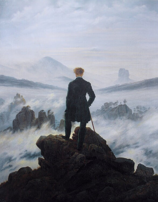 Wanderer über dem Meeresnebel, Caspar David Friedrich Poster, Plakat, 30 × 40 cm