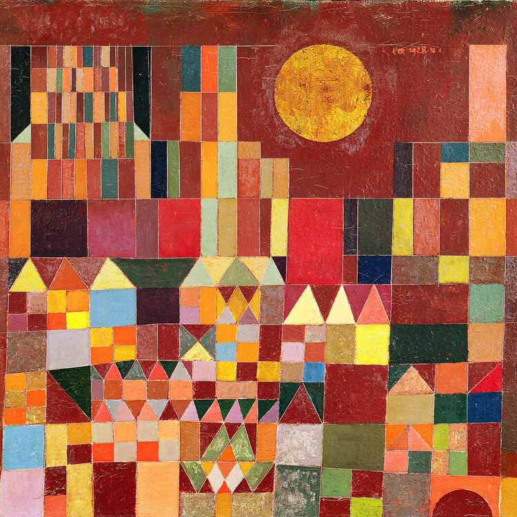 Castle and Sun, 1928, Paul Klee Poster, Plakat, 40 × 40 cm